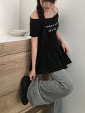 Rogu Frill Layered Mini Wrap Skirt