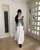 Mumon Check Sleeveless Blouse