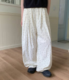 Reiki Banding Dot Wide Pants