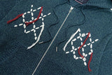 NAVAJO KNIT HOOD ZIP UP