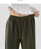 Color Basic Long Wide Banding Training Pants