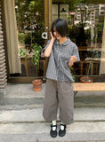 Giovanni Roll-up Cotton Bermuda Pants