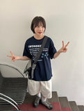 [unisex] Met Star Printing Over Short Sleeve Tee