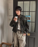 Motion Belted Balloon Denim Jacket