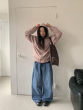 Hilka cut denim wide pants