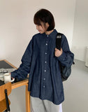 [unisex] Wenki Pocket Washing Denim Over Shirt