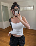 [U-BASIC] Boldy Ribbed Crop Sleeveless (+With Cup)