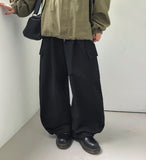 Bemolt Cotton Banding Cargo Balloon Wide Pants