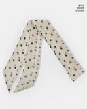 Paa Dot Chiffon See-Through Muffler Scarf