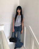 Yonning Check Short Sleeve Blouse
