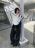 Tuki Dot Lace Line Track Wide Pants