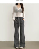 High-quality spring to fall bootcut banding pants