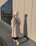 Pugeun fleece duffel coat
