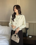 Queenb Sequin Sleeveless Knit Cardigan Set