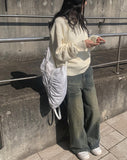 Newsy Washing Wide Denim Pants