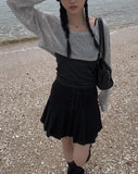 Vtan Strap Pleats Skirt