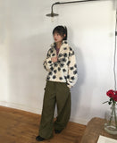 Penu Suede Side Hem Snap Long Pants