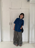 Kelgo Summer Denim Over Short Sleeve Shirt