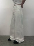 Zid Brushed Snap Cotton Wide Pants
