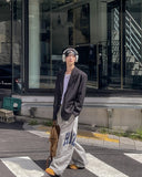 District Print Wide Sweatpants