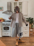 Scuz seersucker check shirt