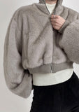 Crop mink jumper
