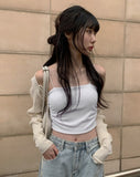 Miel Shirring Cap String Sleeveless