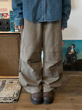 Rutu Pintuck Cotton Wide Pants