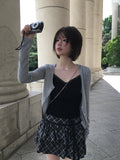 Muel Daily U-Neck Long Sleeve Slim Cardigan