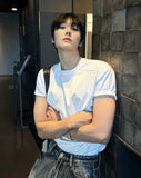Cut muscle fit T-shirt