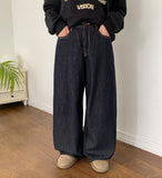 Arui brushed denim wide pants