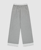 Double-Waisted Jersey Pants / Sliver Grey