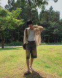 Deuce Cat Washed Bermuda Denim Pants