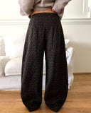 Deshu Leopard Banding Brushed Training Pants