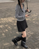 Nikki Pocket Leather Long Boots