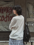 Route Print Overfit Knit