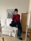 Lumdy wool cashmere semi-polar knit