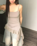 Rating Frill Unbalanced Sleeveless