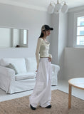 [Wool 30] Newel Modal Draping Ballet Core Off Shoulder Long Sleeve T-shirt