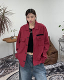 Rebed pocket shirt jacket