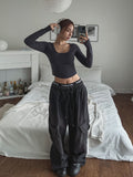 Slat Big Cargo Wide Denim