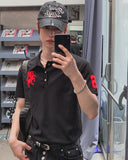 Horse Numbering PK Short Sleeve Collar T-Shirt