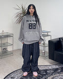 Kyren Balloon Pintuck Denim Pants