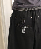 Seren Cross Wide Cotton Banding Pants