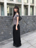 Paron Summer Cotton String Wide Pintuck Pants