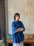 [unisex] Billud Denim Over Short Sleeve Shirt