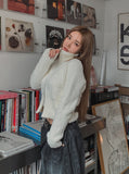 Soft Touch Fur Zip-Up Cardigan