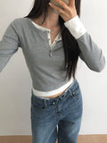 Eson Toto Button Layered T-shirt