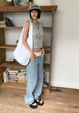 WAIST OVERLAY DENIM