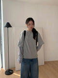 [unisex] Mepan Stripe Layered Long Sleeve Tee